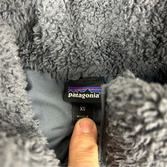 Patagonia Deep Pile Fuzzy Vest Jacket Womens Size XS Gray - Picture 5 of 7